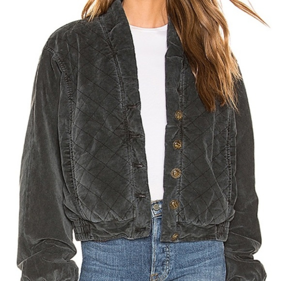 Free People Jackets & Blazers - Free People Main Squeeze Quilted Bomber Jacket M